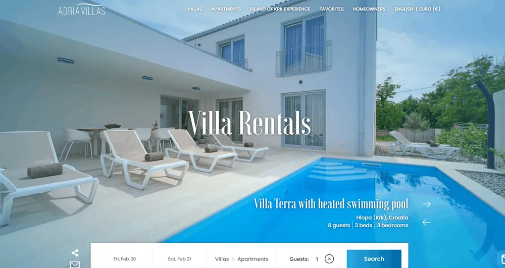 AdriaVillas — Projektansicht
