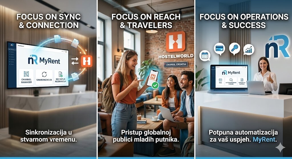 Verbindung von Hostelworld mit MyRent Channel Manager